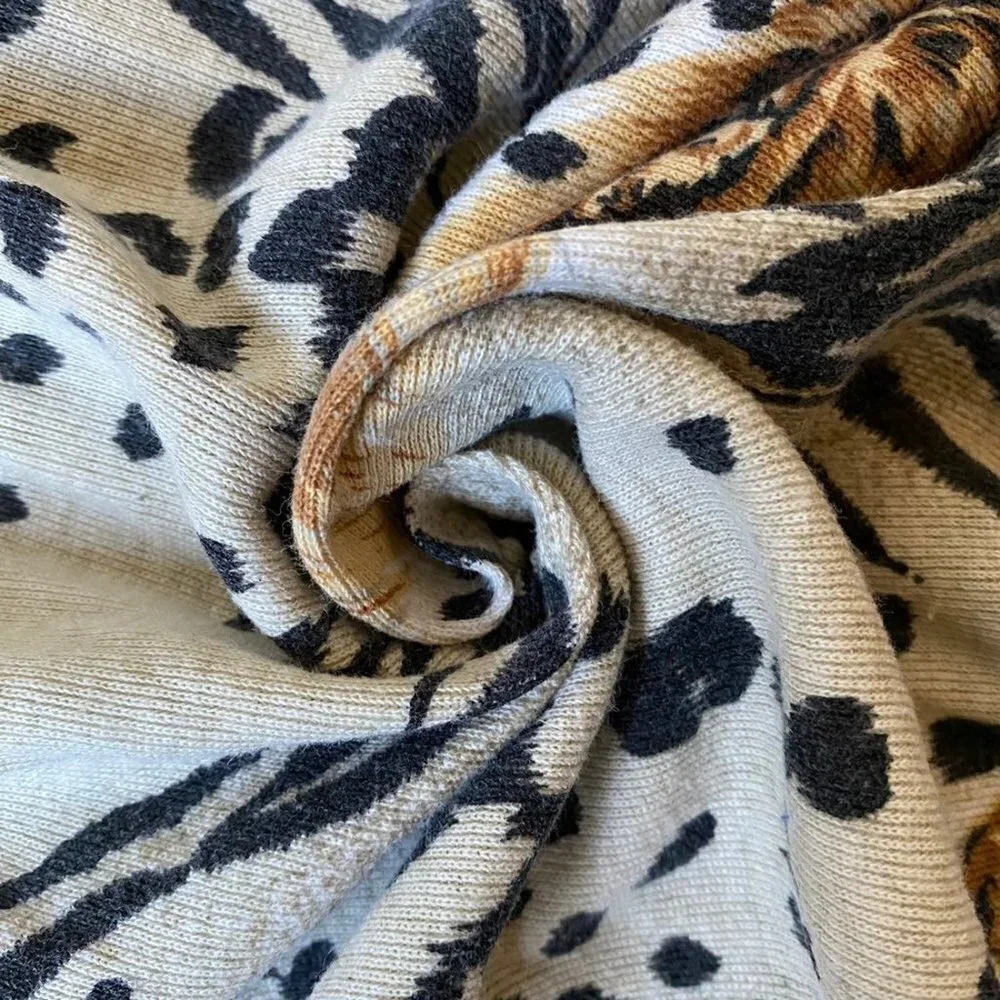 VTG La Fete Jungle Print Midi Dress